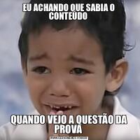 EU ACHANDO QUE SABIA O CONTEÚDO QUANDO VEJO A QUESTÃO DA PROVA 
