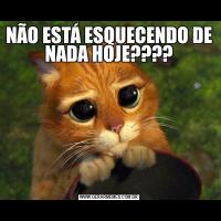 NÃO ESTÁ ESQUECENDO DE NADA HOJE????