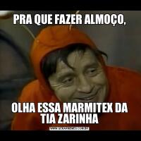 PRA QUE FAZER ALMOÇO,OLHA ESSA MARMITEX DA TIA ZARINHA