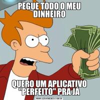 PEGUE TODO O MEU DINHEIROQUERO UM APLICATIVO "PERFEITO" PRA JÁ