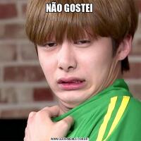 NÃO GOSTEI