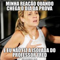 MINHA REAÇÃO QUANDO CHEGA O DIA DA PROVAE EU NÃO FIZ A ISOLADA DO PROFESSOR FRED