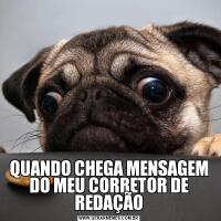 QUANDO CHEGA MENSAGEM DO MEU CORRETOR DE REDAÇÃO