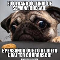EU OLHANDO O FINAL DE SEMANA CHEGAR!E PENSANDO QUE TO DE DIETA E VAI TER CHURRASCO!