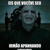 EIS QUE VOCÊVE SEU IRMÃO APANHANDO