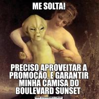 ME SOLTA!PRECISO APROVEITAR A PROMOÇÃO, E GARANTIR MINHA CAMISA DO BOULEVARD SUNSET 