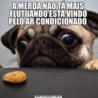 A MERDA NAO TÁ MAIS FLUTUANDO ESTÁ VINDO PELO AR CONDICIONADO 