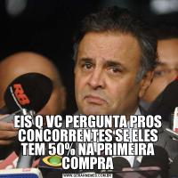 EIS Q VC PERGUNTA PROS CONCORRENTES SE ELES TEM 50% NA PRIMEIRA COMPRA