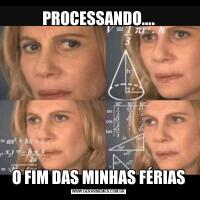PROCESSANDO....O FIM DAS MINHAS FÉRIAS