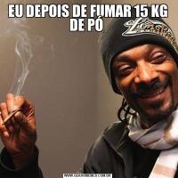 EU DEPOIS DE FUMAR 15 KG DE PÓ 