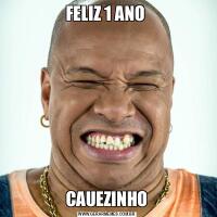 FELIZ 1 ANO CAUEZINHO
