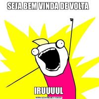 SEJA BEM VINDA DE VOLTA IRUUUUL
