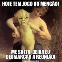HOJE TEM JOGO DO MENGÃO!ME SOLTA, DEIXA EU DESMARCAR A REUNIÃO!
