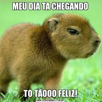 MEU DIA TA CHEGANDOTO TÃOOO FELIZ!