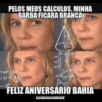 PELOS MEUS CALCULOS, MINHA BARBA FICARA BRANCAFELIZ ANIVERSÁRIO BAHIA