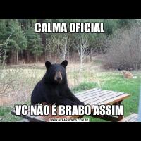 CALMA OFICIALVC NÃO É BRABO ASSIM