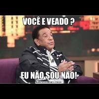 VOCÊ E VEADO ?EU NÃO SOU NÃO!