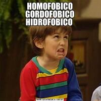 HOMOFOBICO GORDOFOBICO HIDROFOBICO 