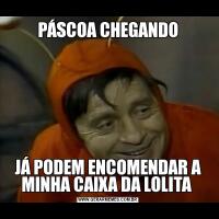 PÁSCOA CHEGANDOJÁ PODEM ENCOMENDAR A MINHA CAIXA DA LOLITA 