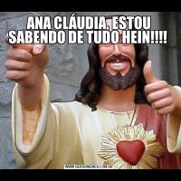 ANA CLÁUDIA, ESTOU SABENDO DE TUDO HEIN!!!! 