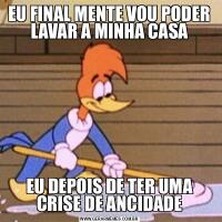 EU FINAL MENTE VOU PODER LAVAR A MINHA CASAEU DEPOIS DE TER UMA CRISE DE ANCIDADE
