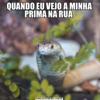 QUANDO EU VEJO A MINHA PRIMA NA RUA 