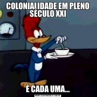 COLONIALIDADE EM PLENO SÉCULO XXIÉ CADA UMA...