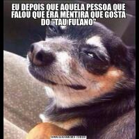 EU DEPOIS QUE AQUELA PESSOA QUE FALOU QUE ERA MENTIRA QUE GOSTA DO ''TAU FULANO''