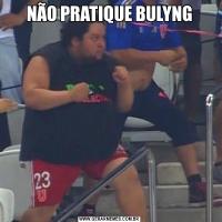 NÃO PRATIQUE BULYNG