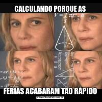 CALCULANDO PORQUE ASFÉRIAS ACABARAM TÃO RÁPIDO