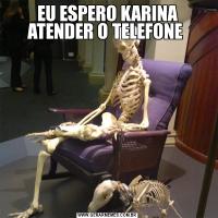 EU ESPERO KARINA ATENDER O TELEFONE 