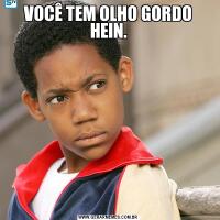 VOCÊ TEM OLHO GORDO HEIN.