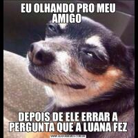 EU OLHANDO PRO MEU AMIGO DEPOIS DE ELE ERRAR A PERGUNTA QUE A LUANA FEZ