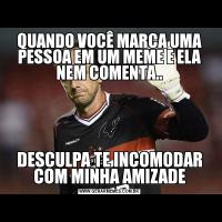 QUANDO VOCÊ MARCA UMA PESSOA EM UM MEME E ELA NEM COMENTA..DESCULPA TE INCOMODAR COM MINHA AMIZADE