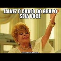 TALVEZ O CHATO DO GRUPO SEJA VOCÊ