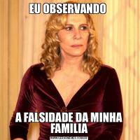 EU OBSERVANDO A FALSIDADE DA MINHA FAMILIA