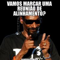 VAMOS MARCAR UMA REUNIÃO DE ALINHAMENTO?