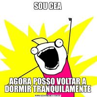 SOU CEAAGORA POSSO VOLTAR A DORMIR TRANQUILAMENTE