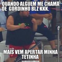 QUANDO ALGUEM ME CHAMA DE  GORDINHO BLZ KKK.                 MAIS VEM APERTAR MINHA TETINHA 