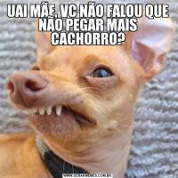 UAI MÃE, VC NÃO FALOU QUE NÃO PEGAR MAIS CACHORRO?