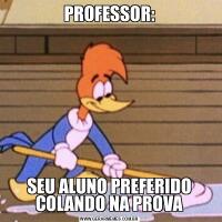 PROFESSOR:SEU ALUNO PREFERIDO COLANDO NA PROVA