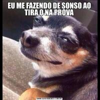 EU ME FAZENDO DE SONSO AO TIRA 0 NA PROVA