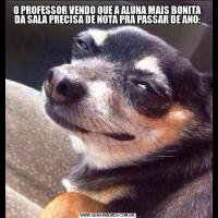 O PROFESSOR VENDO QUE A ALUNA MAIS BONITA DA SALA PRECISA DE NOTA PRA PASSAR DE ANO: