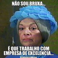 NÃO SOU BRUXA...É QUE TRABALHO COM EMPRESA DE EXCELENCIA...