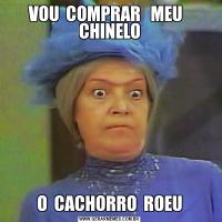 VOU  COMPRAR   MEU   CHINELOO  CACHORRO  ROEU