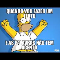 QUANDO VOU FAZER UM TEXTOE AS PALAVRAS NÃO TEM ACENTO
