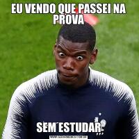 EU VENDO QUE PASSEI NA PROVASEM ESTUDAR