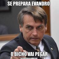 SE PREPARA EVANDRO O BICHO VAI PEGAR