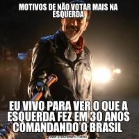 MOTIVOS DE NÃO VOTAR MAIS NA ESQUERDAEU VIVO PARA VER O QUE A ESQUERDA FEZ EM 30 ANOS COMANDANDO O BRASIL 