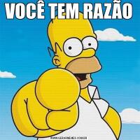 VOCÊ TEM RAZÃO